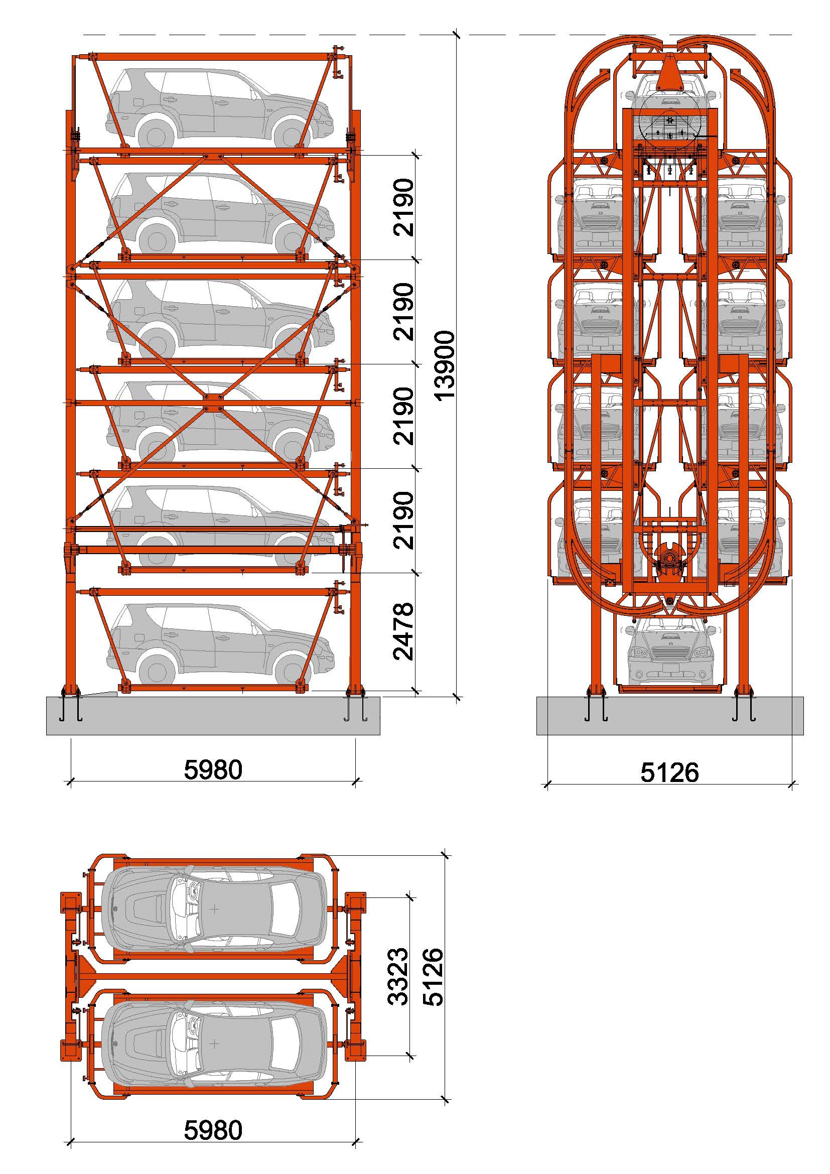 ROTARY PARKING 6-10 SUV